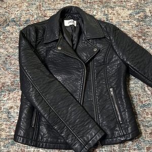 Faux Leather Moto Jacket